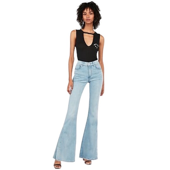 Express Black Cutout Front Lucky Star Graphic Print Tank Top Size Medium - Picture 6 of 6